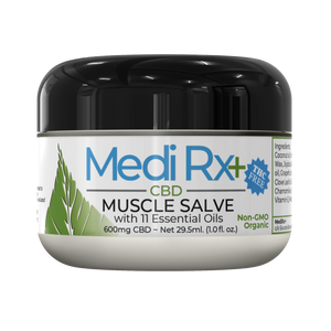 MEDIRX+ Muscle Salve Cream 600mg - Lavender Oil & Packed w/11 Essential Oils