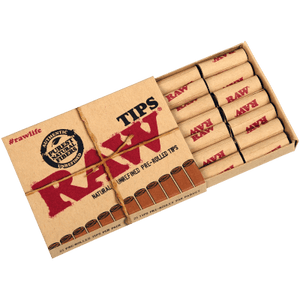 Raw Pre-Rolled Tips Regular 20/21 Ct. Box