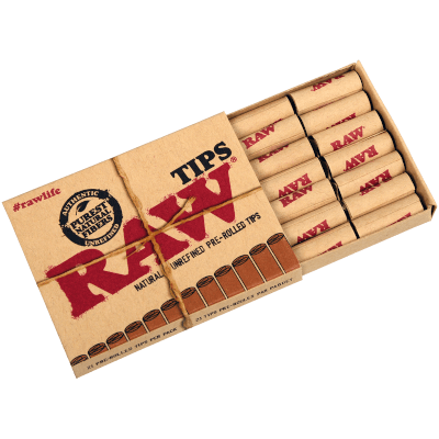 Raw Pre-Rolled Tips Regular 20/21 Ct. Box