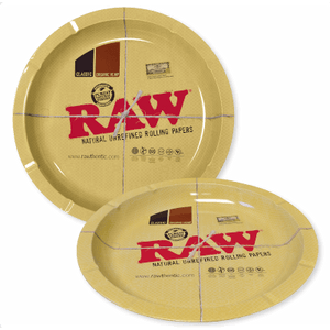 Raw Rolling Metal Tray Round Large 1EA.