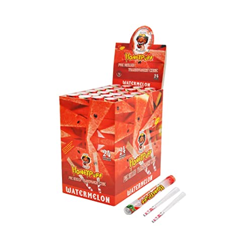 HONEYPUFF WATERMELON Rolling Cone Paper With Plastic Tube 1EA.