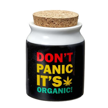 DON'T PANIC STASH JAR