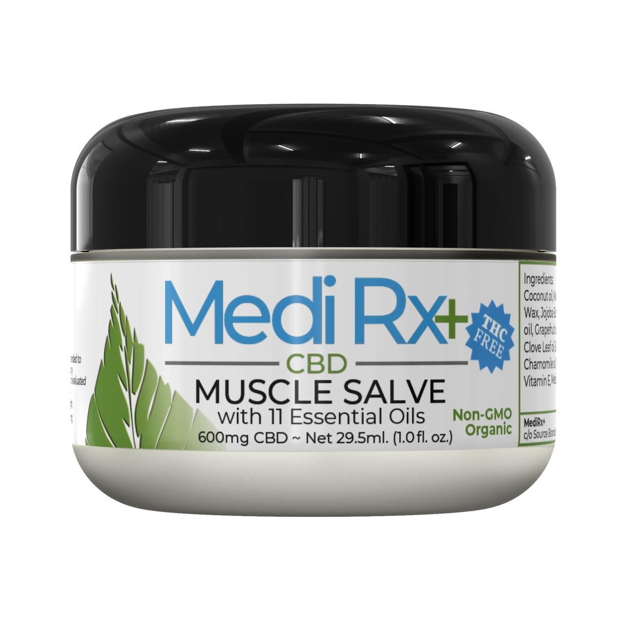 MEDIRX+ Muscle Salve Cream 600mg - Lavender Oil & Packed w/11 Essential Oils