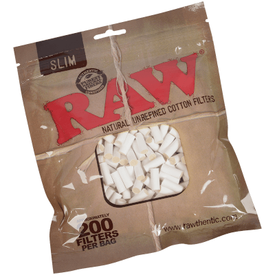 Raw Filter Natural Unrefined Cotton Slim 200 Ct. Bag