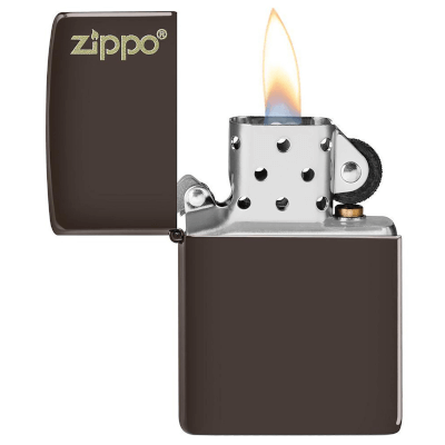 Zippo Logo Brown Matte ZP49180ZL