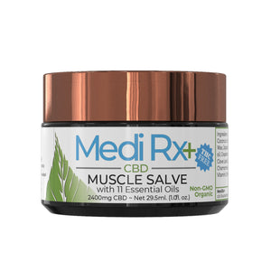 MEDIRX+ Maximum Pain Relief Muscle Salve/Cream 2400mg - 12 Essential Oils