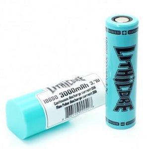 LithiCore IMR 18650 (3000mAh) 35A 3.7v Battery Flat-Top - 1 Pack