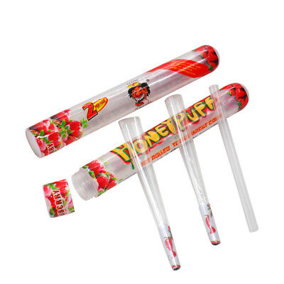 HONEYPUFF STRAWBERRY Rolling Cone Paper With Plastic Tube 1EA.