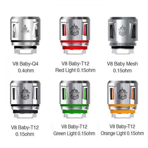 SMOK TFV12 BABY PRINCE REPLACEMENT V8--T12 0.15ohmVAPE COIS 1ea.